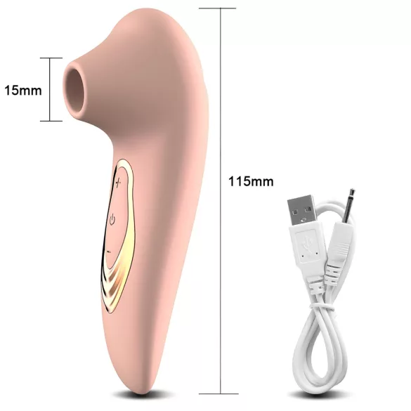 AlvUp - masažer za klitoris s valovima zraka - vibrator - silikon - roza