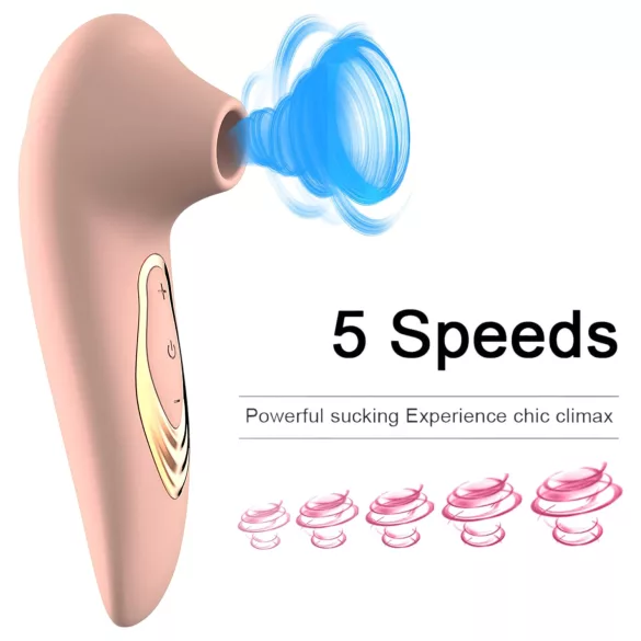 AlvUp - masažer za klitoris s valovima zraka - vibrator - silikon - roza