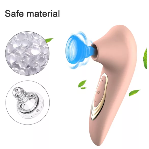 AlvUp - masažer za klitoris s valovima zraka - vibrator - silikon - roza