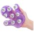 Roller Balls Masažer - masažna rukavica (ljubičasta)