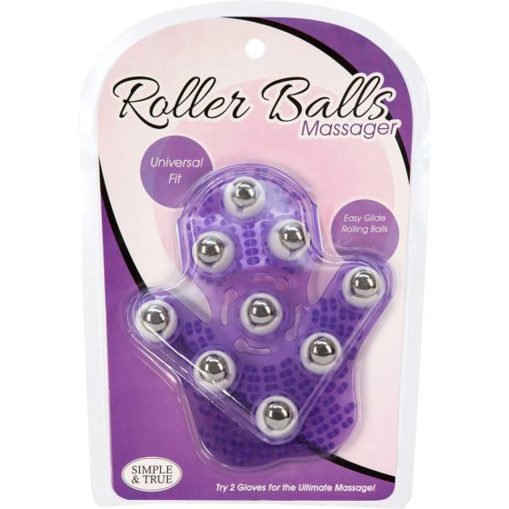 Roller Balls Massager - jastučić za masažu ruku (ljubičasta)