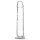 Addiction Crystal - prozirni dildo s vakuum osnovom - 18 cm