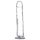 Addiction Crystal - prozirni dildo s usisnom čašom - 20 cm