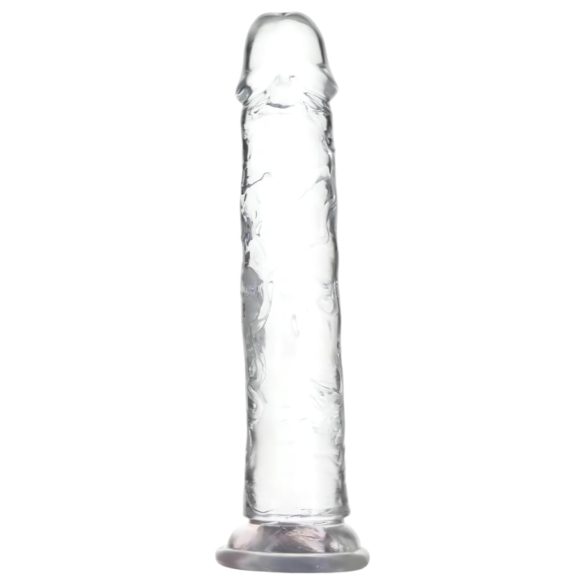 Addiction Crystal - prozirni dildo s usisnom čašom - 20 cm