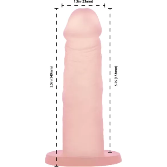 Addiction Cocktails - dildo s vakuumskom čašicom (breskva)