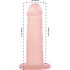 Addiction Coctails - dildo na bazi s usisavkom (breskva)