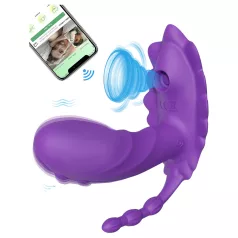  AlvUp - nosivi, aplikacijom upravljani vibrator za umetanje (ljubičasti)