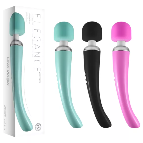 Love Magic Elegance Wand - masažer vibrator na punjenje - crni
