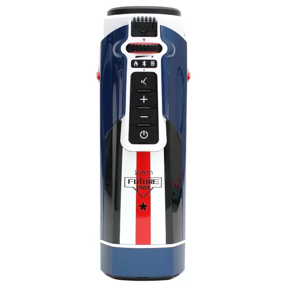 Leten SM Future Pro - masturbator s potiskom, stiskanjem, grijanje, plavi