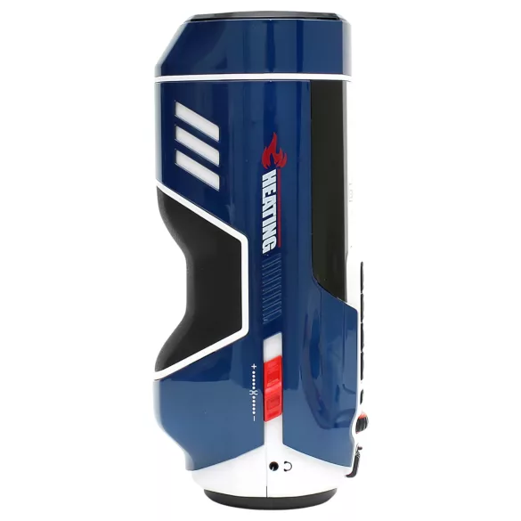 Leten SM Future Pro - masturbator s potiskom, stiskanjem, grijanje, plavi