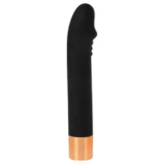 Charming Vibe Dick - vibrator za G-točku na punjenje - crni