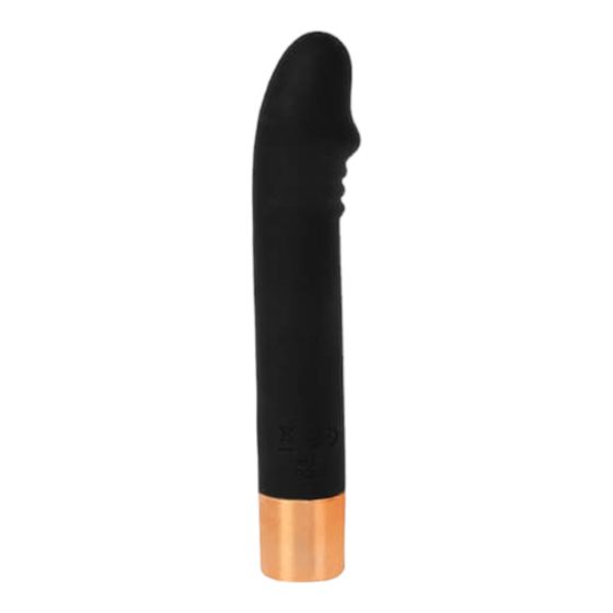 Lonely Charming Vibe Dick - vodootporni vibrator G-točke na baterije (crni)