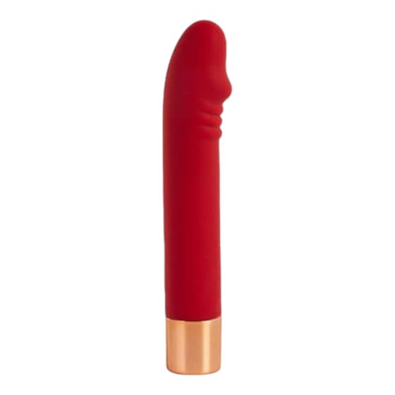 Lonely Charming Vibe Dick - vodootporni vibrator G-točke na baterije (crveni)
