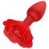Ruža Plug - bežični analni vibrator s punjivom baterijom (crveni)
