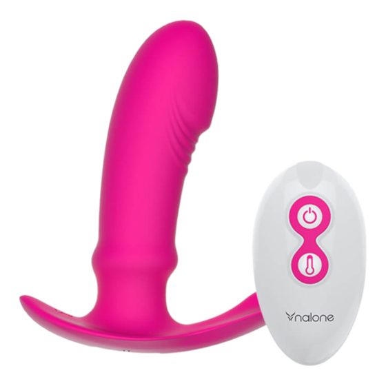 Nalone Marley - punjivi, grijaći, radijski vibrator za prostatu (ružičasti)