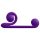 / Snail Vibe Duo - Punjivi 3u1 stimulatorni vibrator (ljubičasti)