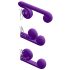 / Snail Vibe Duo - Punjivi 3u1 stimulatorni vibrator (ljubičasti)