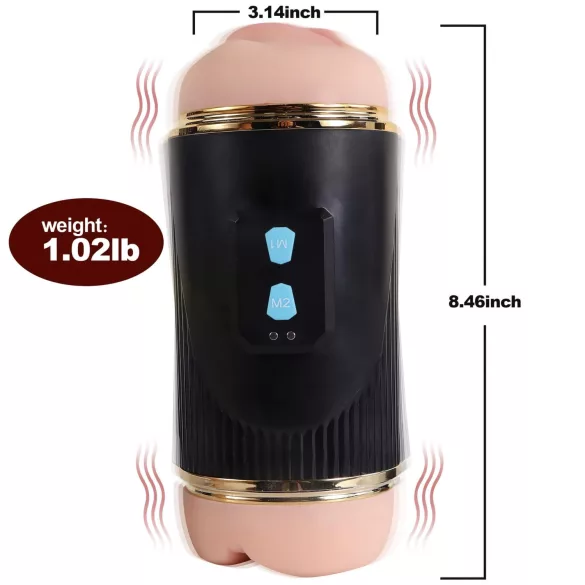 Lonely - masturbator usta i umjetna vagina - natur crna