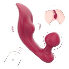 Sex HD Chomper - klitoralni i analni vibrator (crveni)