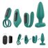 Sex HD - set od 4 vibratora s daljinskim punjenjem (zeleni)