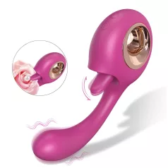 Sex HD - vibrator za lizanje i G-točku (crveni)