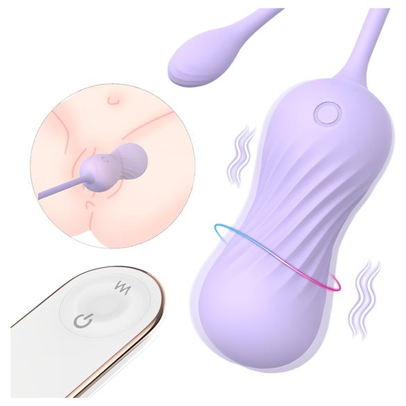 Sex HD Twist Egg - jaje s intenzivnom vibracijom (ljubičasto)