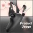 Sex HD Mirror - zagrijavajući licki vibrator (crni)