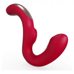 SEX HD Genie - vibrator za G-točku i klitoris - crveni