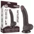 Lovetoy - dildó s vakuumskom bazom - dvostruki sloj - 19,5 cm - smeđa