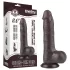 Lovetoy Sliding-Skin - realistični dildo s testisima - dvostruki sloj - 20 cm