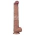 Lovetoy - Dvostruki XXL dildo - 36,5 cm - (prirodan)