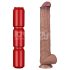 Lovetoy - Dvostruki XXL dildo - 36,5 cm - (prirodan)