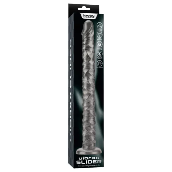 Lovetoy King Sized - veliki vibrator - 40,5 cm - siva