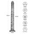 Lovetoy King Sized - ekstra veliki vibrator - 40,5 cm (siva)