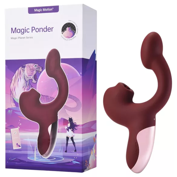 Magic Motion Magic Ponder - vibrator za G-točku i klitoris - 2u1 - bordo
