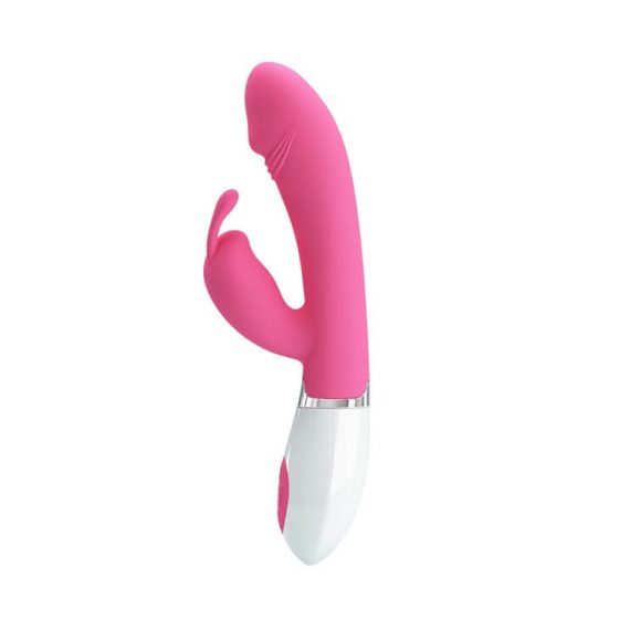 Pretty Love Gene - vodootporni vibrator za G-točku klitorisa (ružičasto-bijeli)