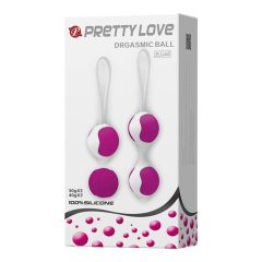   Pretty Love Orgasmic - varijabilni set loptica za geishu (bijelo-ljubičasta)