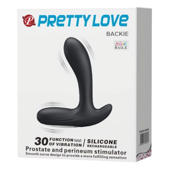Pretty Love Backie - crni vibrator za prostatu