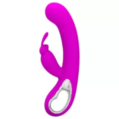   Pretty Love Webb - vibrator s dodatkom za klitoris - silikon - roza