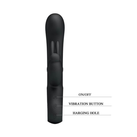 Pretty Love Webb - vibrator za klitoris na baterije, vodootporan (crni)