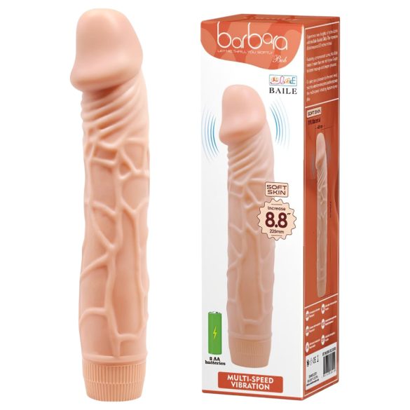 Baile Barbara - realistični vibrator - 22 cm (prirodni)