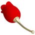 Pretty Love Rose Lover - 2u1 vibrator s jezikom (crveni)