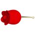 Pretty Love Rose Lover - 2u1 vibrator s jezikom (crveni)