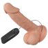 Baile Zebulon - realistični vibrator s testisima - 19 cm - natur