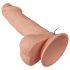 Baile Zebulon - realistični vibrator s testisima - 19 cm - natur