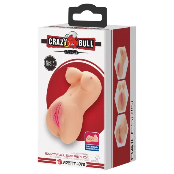 Crazy Bull - realistična mini vagina - natur