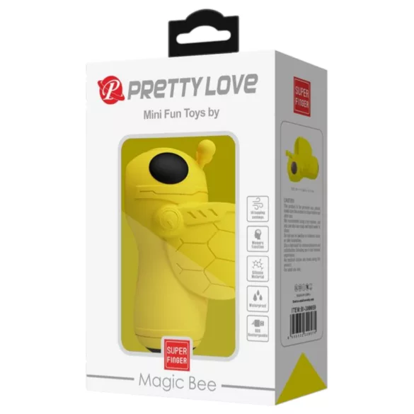 Pretty Love - vibrirajući stimulator klitorisa za prst - silikon - žuti