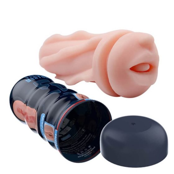 Pretty Love Vacuum Cup - realistični masturbator s ustima (prirodni)
