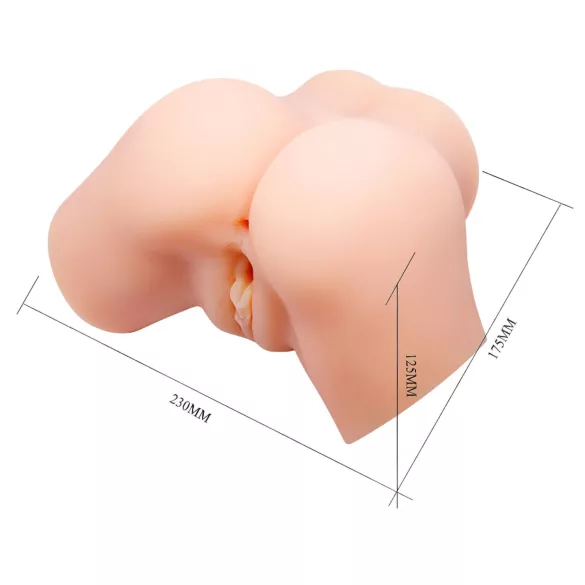 Crazy Bull - realistični vibracijski masturbator u obliku guze - natur