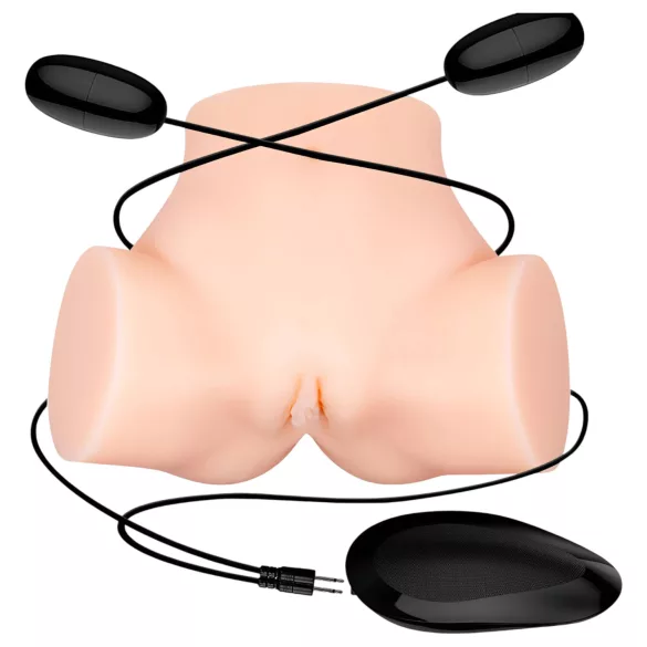 Crazy Bull - realistični vibracijski masturbator u obliku guze - natur